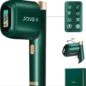 Deep Forest Green Suncare Device with Digital Display and Compact Design